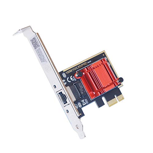 【送料無料】Multi Gigabit Network adapter RJ45 PCIe Lan Card ヒートシンク付 安定動作 (2.5 GigaBit rev.B)