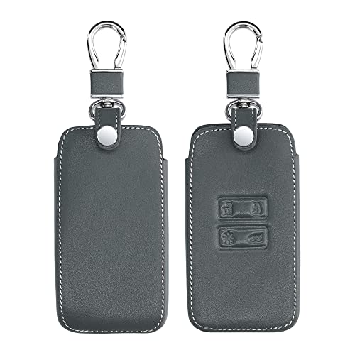 【送料無料】kwmobile カーキー 保護カバー Renault 4-ボタン 車のキー Smart Key (Keyless Go 対応機種のみ) 対応 - スマートキー キーケース 鍵ケース PUレザー - 黒色/ダークレッド