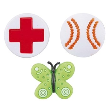 【送料無料】キャプテンスタッグ フォールスターボタンバッチA24セット ME-1224