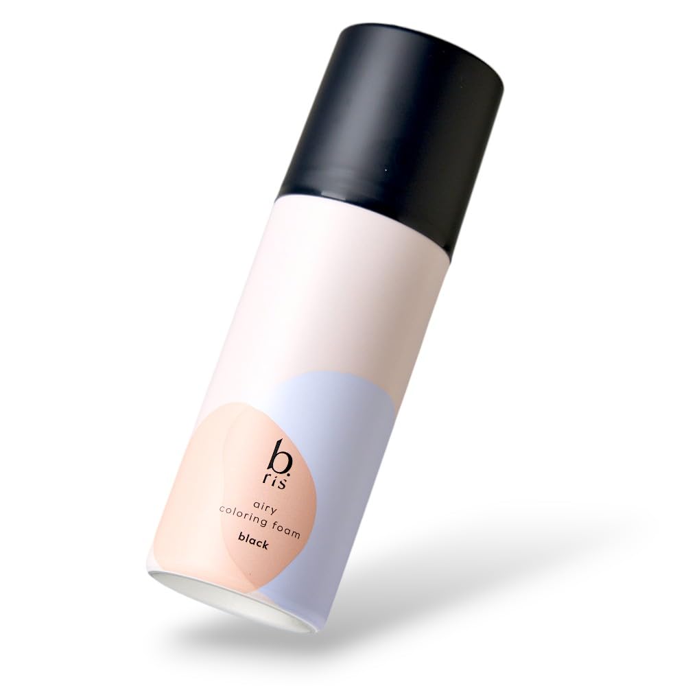 【送料無料】【 リニューアル品 】b.ris ビーリス 白髪染め [ 医薬部外品 泡タイプ 部分染め 根本 リタッチ カラー維持 ] エアリーカラーリングフォーム 色：ブラック、サイズ：1本