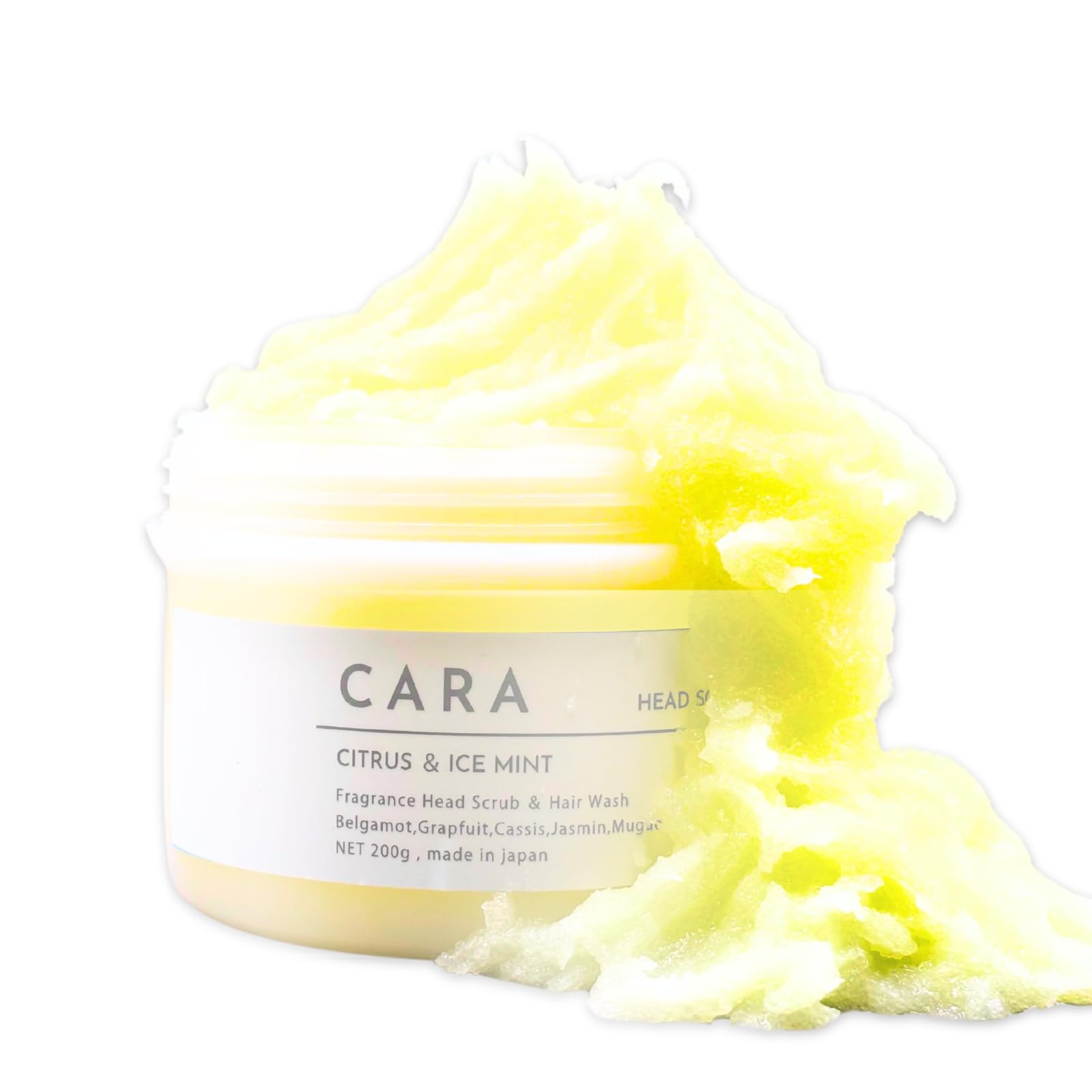 【送料無料】CARA ヘッドスクラブ 230g シトラスアイスミント 頭皮クレンジング スクラブ スカルプシャ..