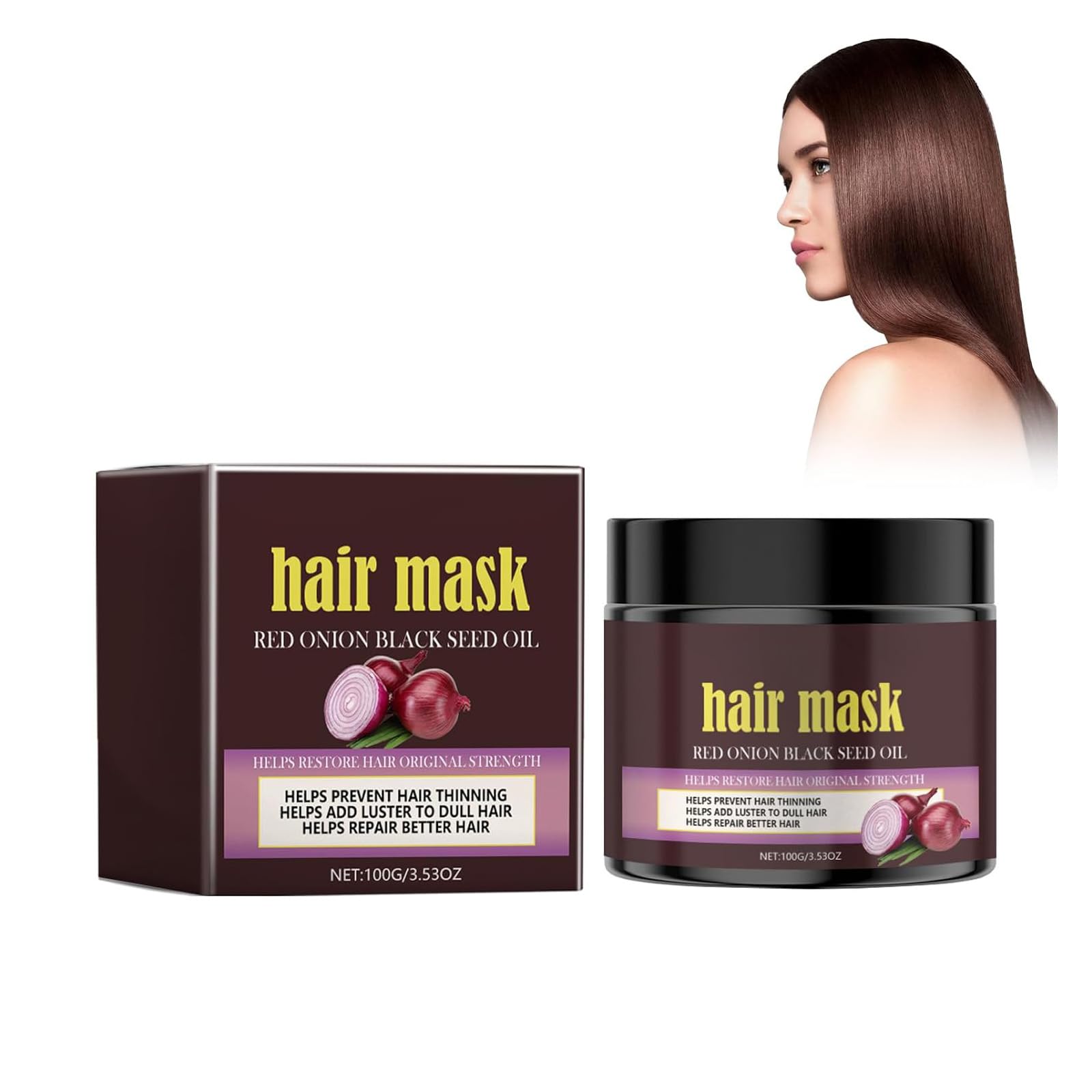 【送料無料】YSkrep レッドオニオントリートメント 赤たまねぎヘアパック パサつき毛 ダメージヘアケア コシとボリュームアップ ツヤツヤさらさら 全毛質対応 髪質改善 深層保湿 天然成分 色：ホワイト