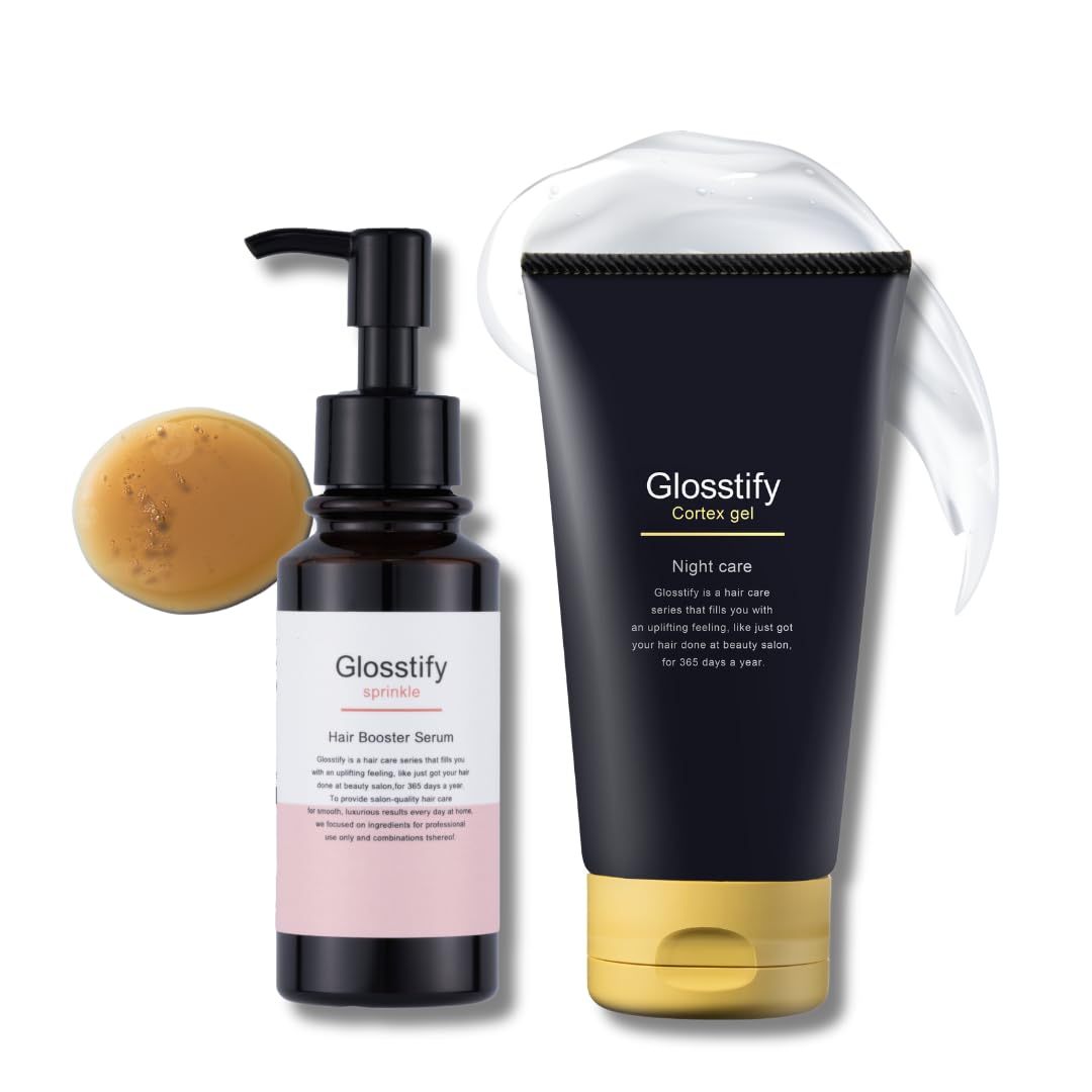 【送料無料】Glosstify インバス&アウトバス ヘアケア トリートメントセット スプリンクルヘアブースタ..
