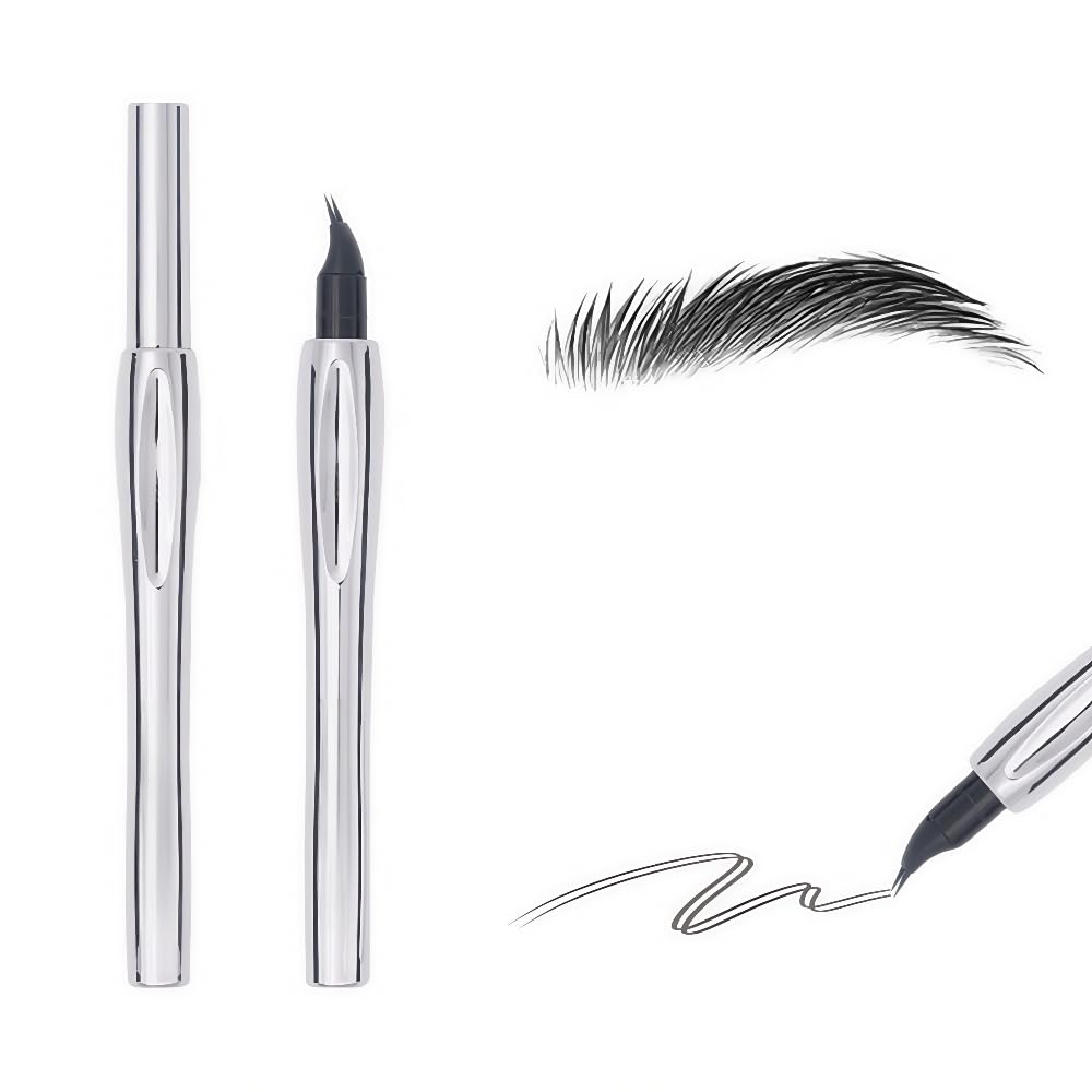 【送料無料】新感覚アイブロウ超極細液体アイブロウペンシル、極細二本爪アイブロウペンシル、自然な発..