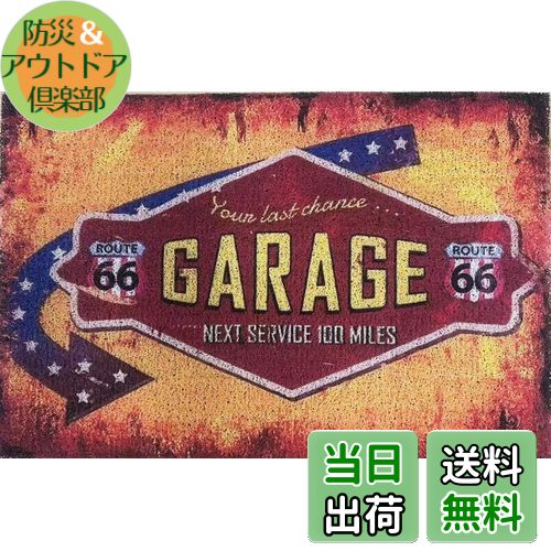 【送料無料】speed mao アメリカン ヴィンテージ風 雑貨 ガレージ 玄関マット 屋外 土足用 色：バリエーション、サイズ：40cm×60cm