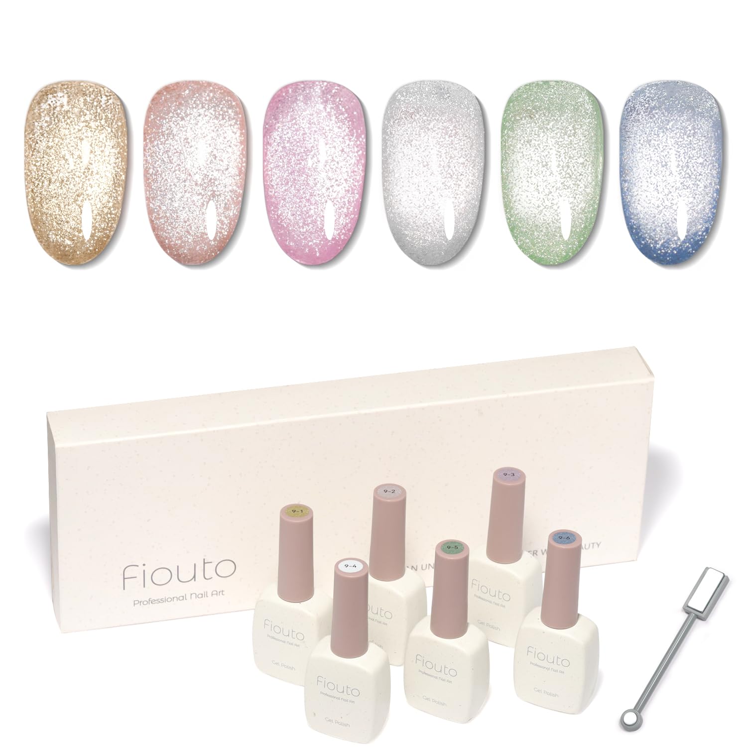 【送料無料】Fioutoマグネットネイル 大容量15ml ジェルネイル カラージェル フラッシュマグネットジェ..