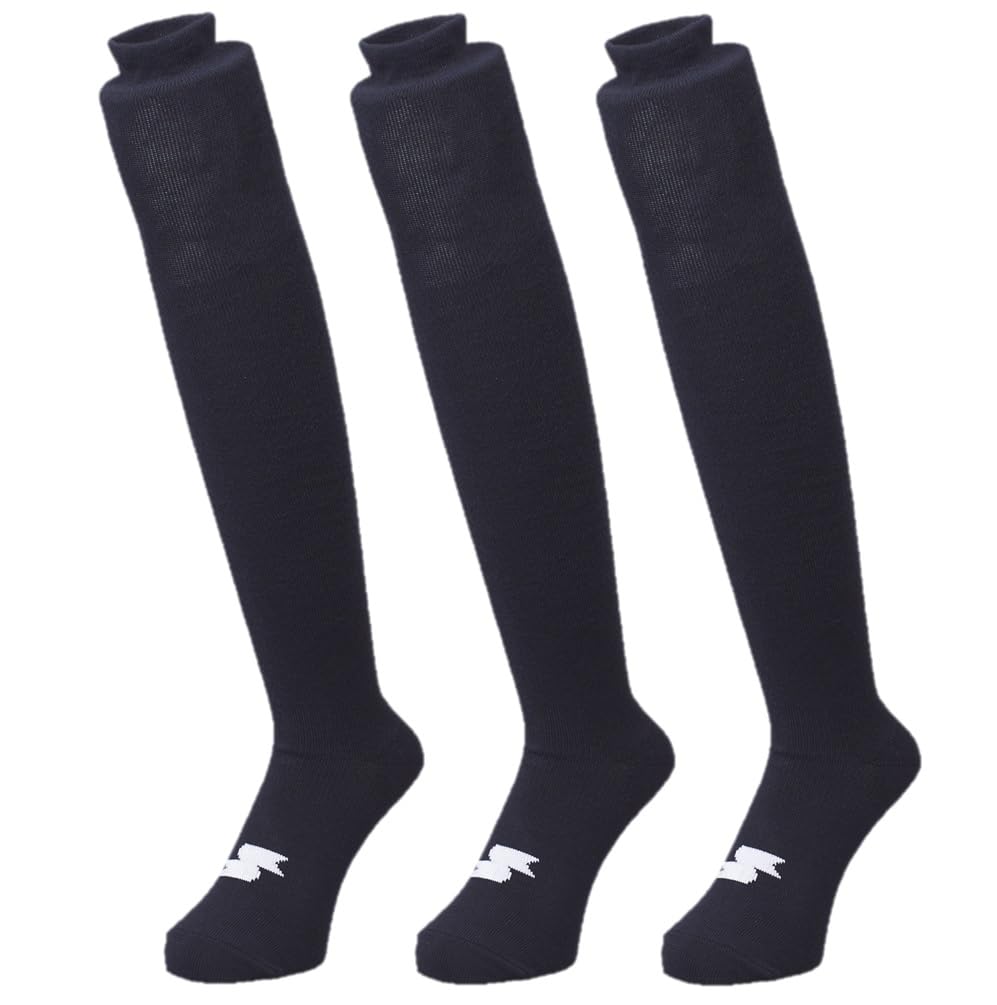 【送料無料】[エスエスケイ] 野球ソックス 3足組ソックス 色：ネイビー(70)、サイズ：26.0-29.0 cm