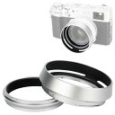 【送料無料】JJC メタル レンズフード ねじ込む式 Fuji X100VI X100V X100F X100T X100S X100 X70 に対応 LH-X100 フード & AR-X100 アダプタ 互換