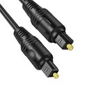 【送料無料】ALLVD TOSLINK光ファイバオーディオライン 1.8M 宅内光配線コード SC 耐久性 高速伝送 ホームネットケーブルの両端に取り外し可能なカバーが付いているワーク サウンドバー オーディオ機器 TVテレビ スピーカー PS4 など (1.8M 室内光デジタルケーブル)