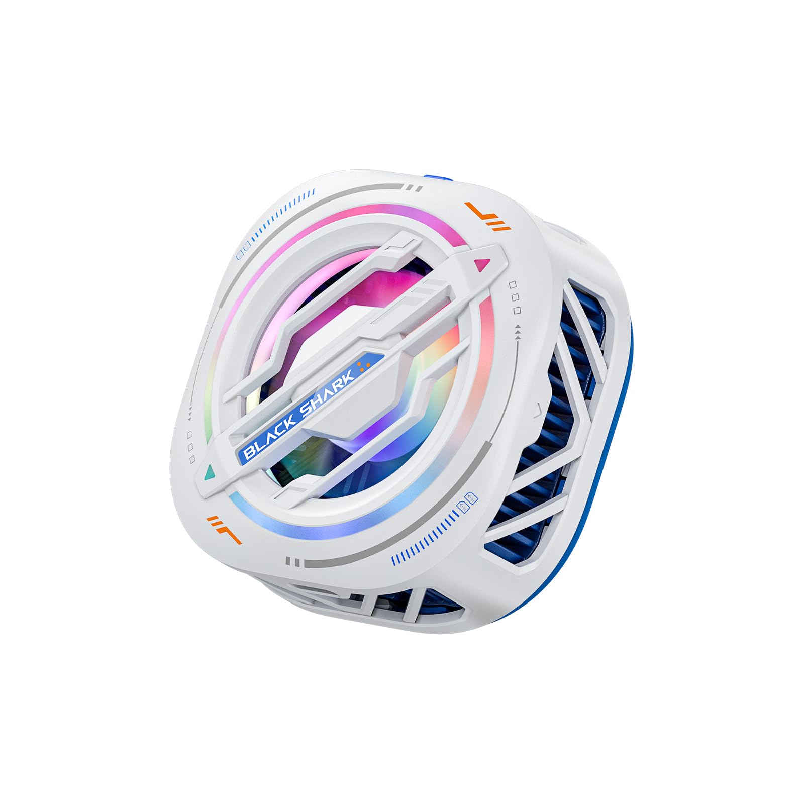 【送料無料】【磁気式 スマホ散熱器】Black Shark スマホクーラー スマホ冷却ファン ペルチェ素子 クーラー冷却面積拡大 1秒急速冷却 静音 軽量 小型 操作が簡単な スマホ 冷却ファン iPhone/iPadなど多機種対応(White)