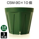 植木鉢 3号 CSM-90 (10個セット) 育苗鉢 プラスチック鉢 スリット鉢 8角形