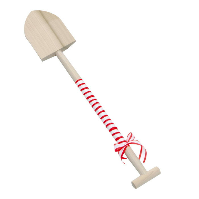 地鎮祭用 スコップ（紅白布巻） 農業 用具 工具 家庭菜園 収穫 刃物 浅野木工所 燕三条