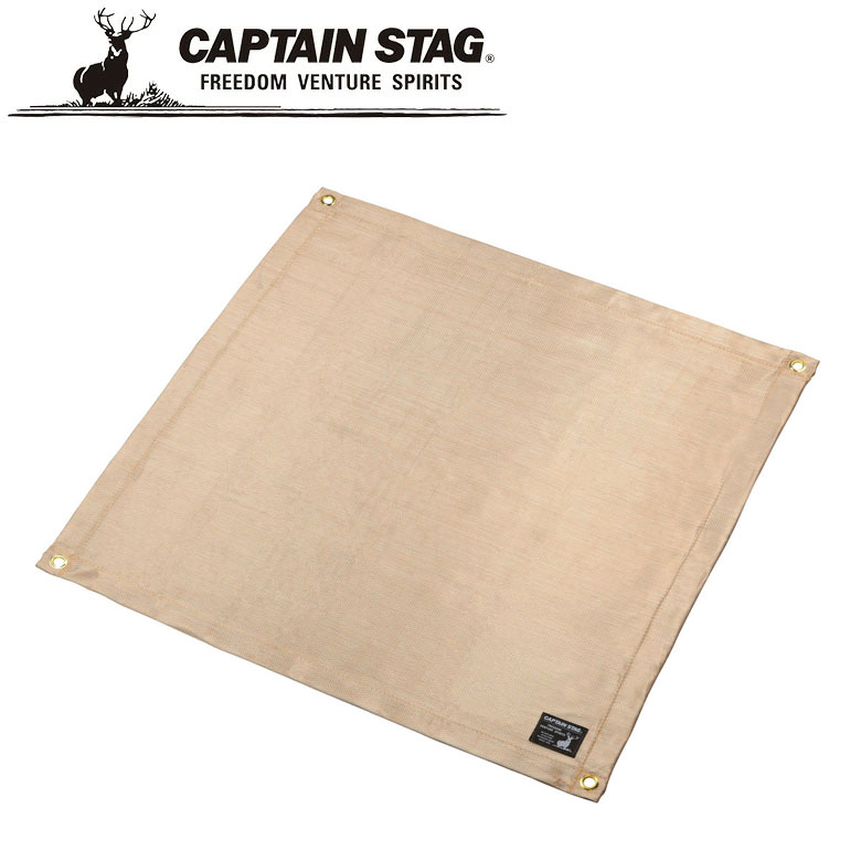 ※クーポン利用で50円OFF！※ 焚火 シート80×80cm アウトドア・キャンプ用品 キャプテンスタッグ CAPTAIN STAG 屋外 レジャーソロキャンプ バーベキュー 正規品取扱店 パール金属