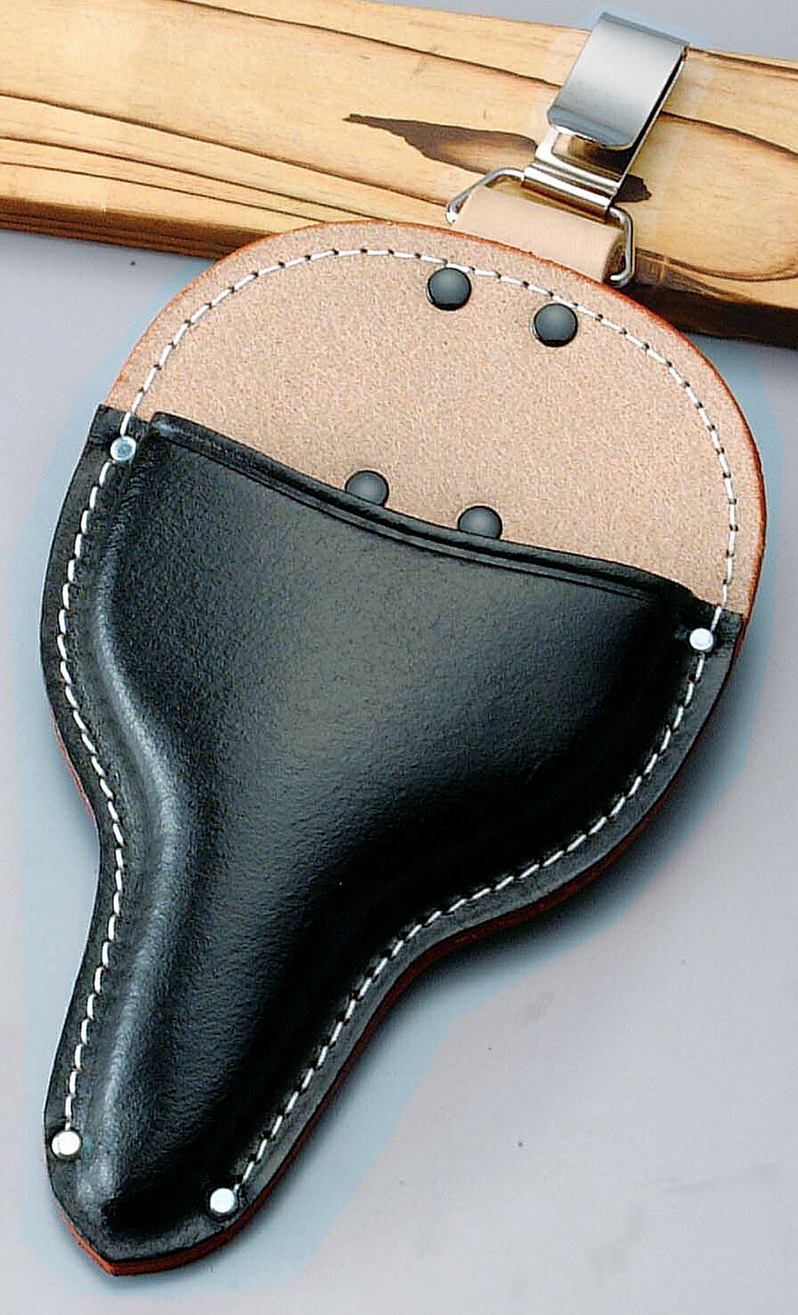 黒床皮 大久保鋏ケース フック式 型押 SO-11F ガーデニング DIY 道具 工具 ツール 大工 外仕事 工事 現場 職人 燕三条 コヅチ