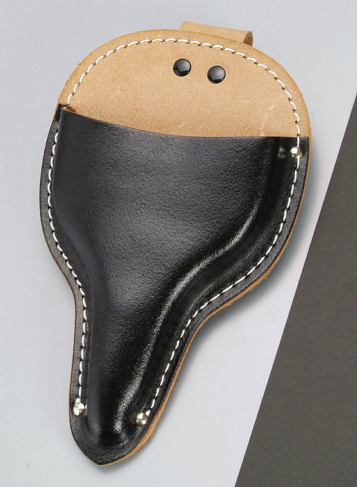 黒床皮 大久保鋏ケース スライドフック ボタン式 型押 SO-11R ガーデニング DIY 道具 工具 ツール 大工..