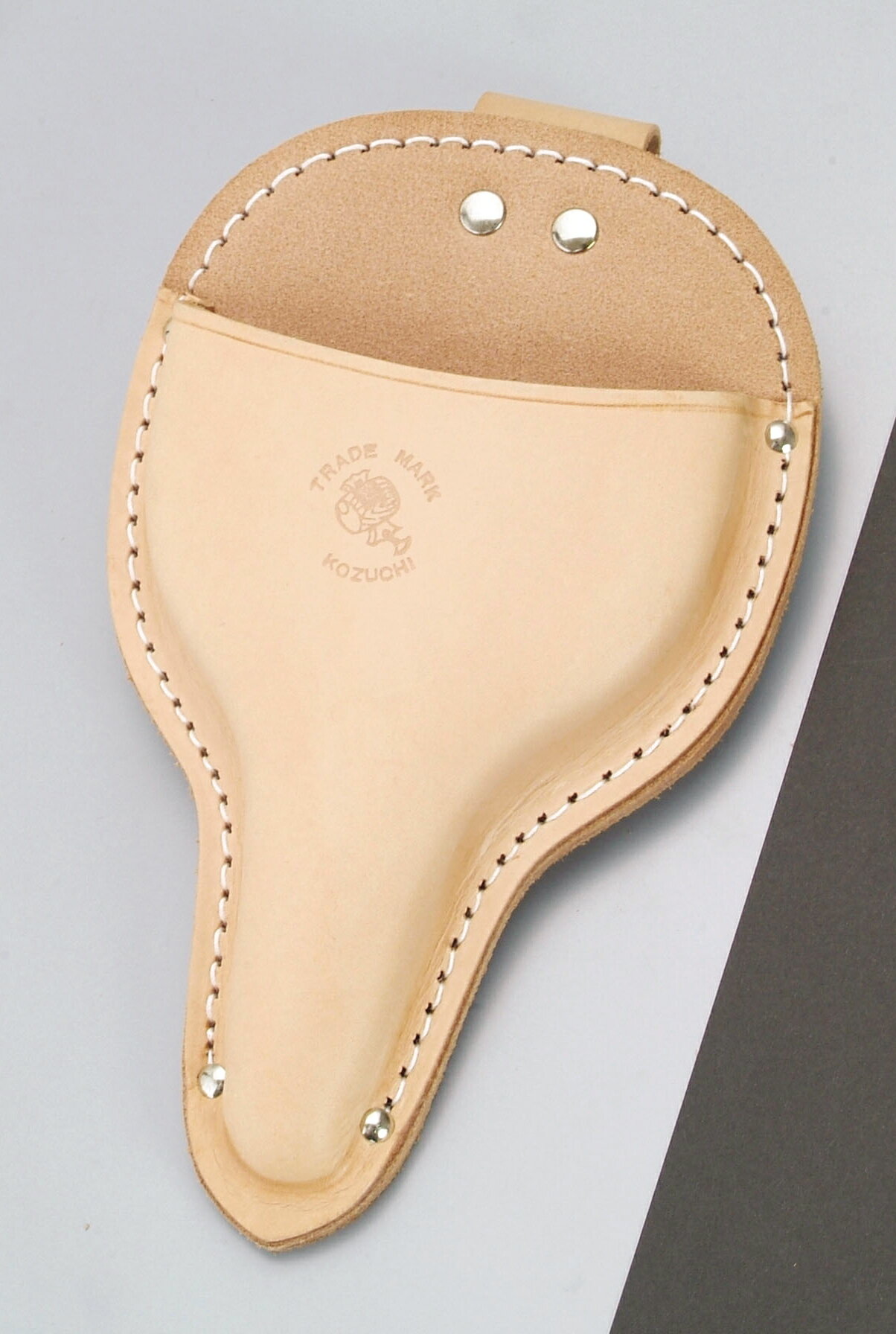 ヌメ皮 大久保鋏ケース スライドフック ボタン式 型押 SO-21R ガーデニング DIY 道具 工具 ツール 大工..