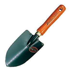 グリーン 焼入移植鏝(太)目盛付 B‐10 花 ガーデン DIY ガーデニング 用具 工具 スコップ シャベル 石黒金属 燕三条