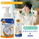 楽天ランキング1位獲得 100年快適生活 柿渋エキス配合 水のいらないドライシャンプー&清拭料セット 【 無水シャンプー 水不要シャンプー 水不要 清拭剤 断水 水不要 介護 介護用品 からだ拭き 身体拭き 体拭き ボディソープ 水不要ボディソープ 防災セット中身】