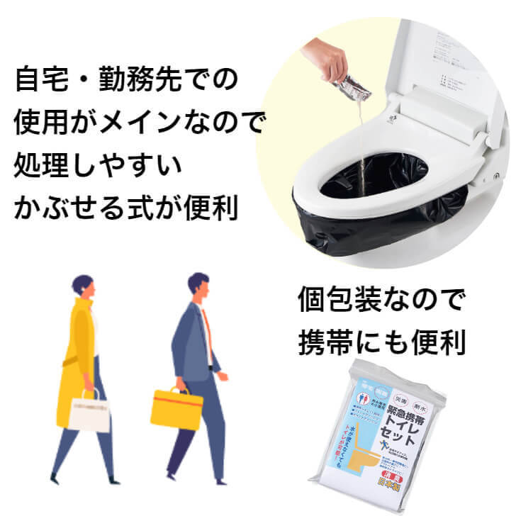 緊急携帯トイレセット【防災トイレ 緊急携帯トイ...の紹介画像3