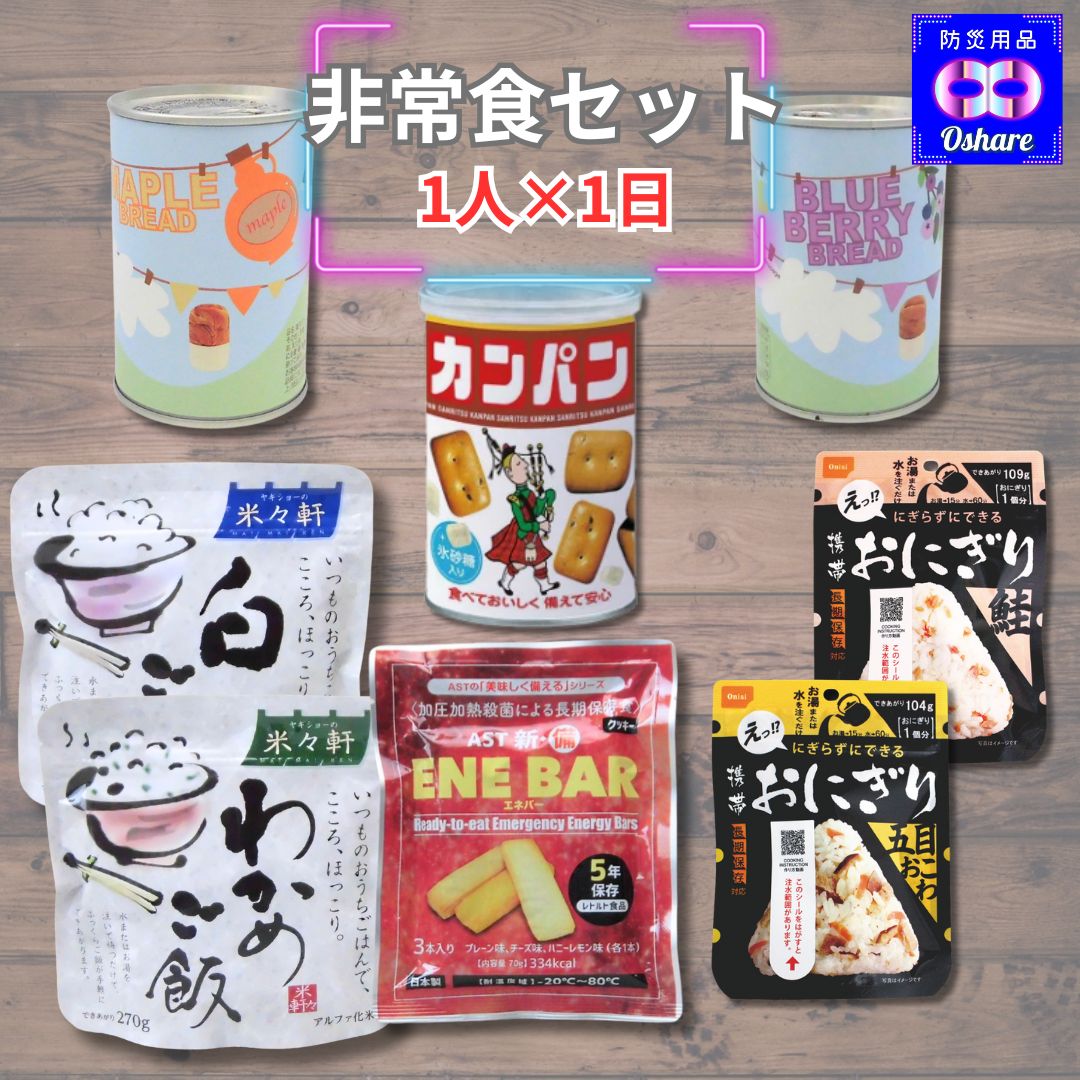 非常食セット バラエティ 1人用 ＼ 1日分 2日分 3日 4日分 5日分 ／ 保存食セット 防災食セット 防災グ..