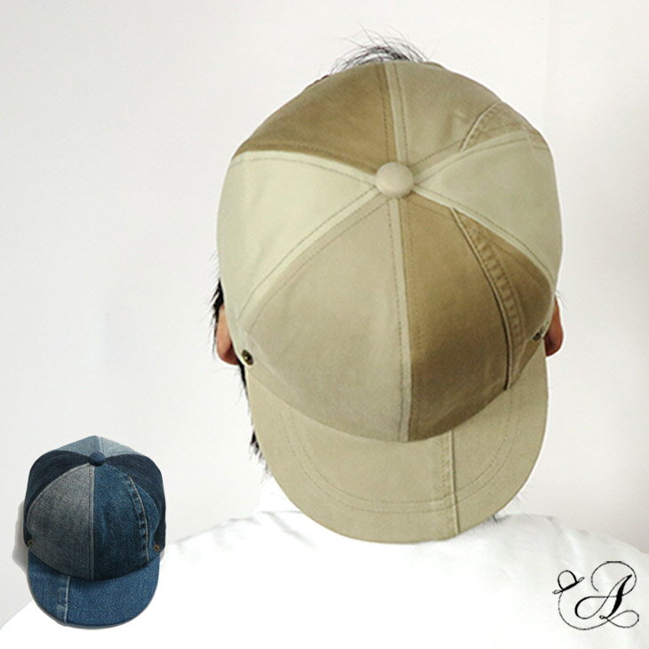 キャップ cap リメイク リサイクル インディゴ チノパン サスティナブル 古着 オンリーワン オールシー..