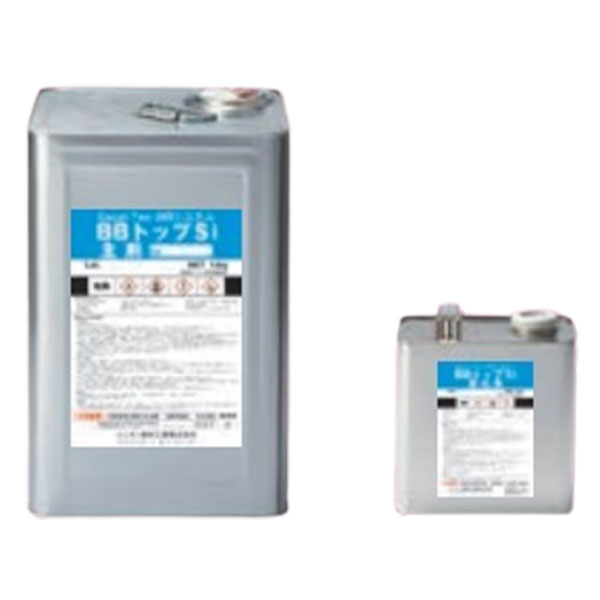 BBトップSi 16kgセット グレー スカイブルー ユニオン建材工業 トップコート 2液反応硬化形シリコン変性樹脂塗料 弱溶剤系 日ソ