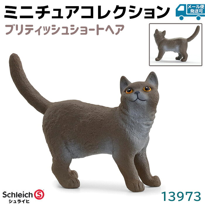 乐天商城 - シュライヒ フィギュア ブリティッシュショートヘア 13973 Schleich 5.7×4.3×2cm 猫 ねこ ネコ 動物フィギュア デザイン おもちゃ ギフト ミニチュア コレクション トイ アニマル かわいい 知育玩具 ソフビ【メール便発送可】 39ショップ ポイント消化 お買い物マラソン