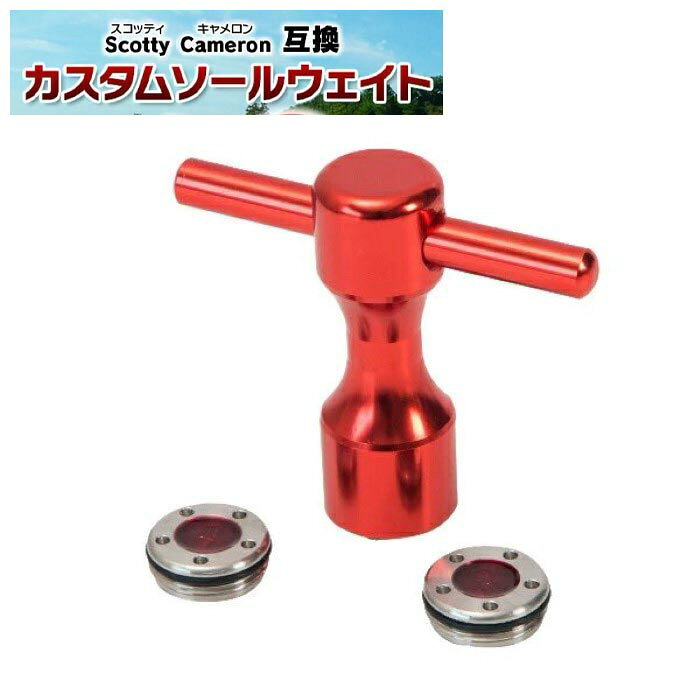 ゴルフ カスタムソールウェイト 2 個セット 交換用 レンチ付 Scotty Cameron互換 ...