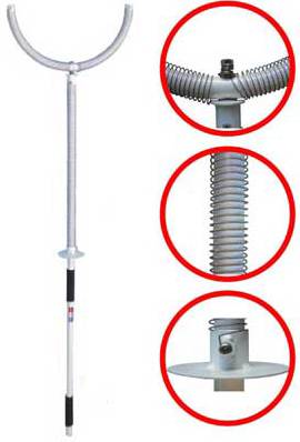 安全 さすまた スプリンガー POS1800 183cm 1.75Kg 刺股 サスマタ 護身 用品 グッズ 用具 防犯 セキュリティ【メーカー直送・個人宛配送不可】 39ショップ ポイント消化 お買い物マラソン