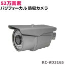 防犯カメラ 暗視 52万画素 1/3 SONY EX-View HAD CCD2 KC-VD3165 バリフォーカル 防滴 監視 カメラ SD 屋外 セキュリティ