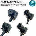 小型 防犯カメラ 200万画素 AHD CVI TVI 15mm 突起型/極小/平型/ワイド ピンホール 超小型 ビデオ カメラ 隠し 人気