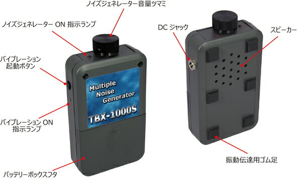 盗聴器 妨害機 TBX-1000S サンメカトロニクス 妨害機 簡単操作 防犯 セキュリティ 情報収集機器 盗聴器 受信機 発信機 妨害機 サンメカ 006P乾電池 DC9V DCジャック 送料無料