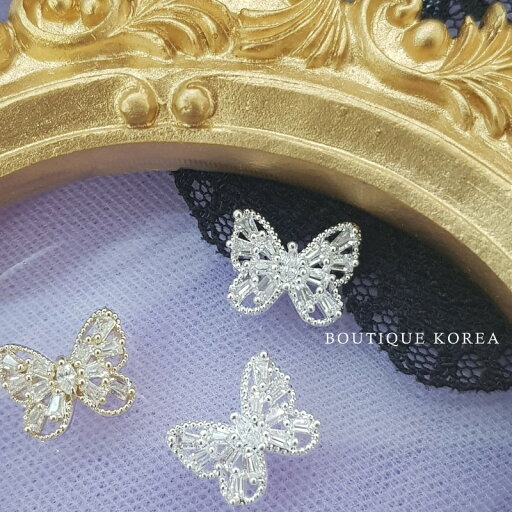BoutiqueKorea KiraKira ジルコニアバタフライパーツ 【1個】 全2色 ジルコニアパーツ 韓国ジュエリーパーツ 立体 ネイルパーツ キラキラ 蝶 ワンホン JP2 jw BoutiqueKorea KiraKira ジルコニアバタフライパーツ 【1個】 全2色 ジルコニアパーツ 韓国ジュエリーパーツ 立体 ネイルパーツ キラキラ 蝶 ワンホン JP2 jw