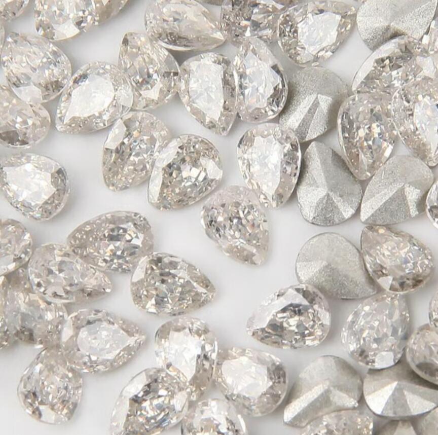 BoutiqueKorea ミニVカット ストーン クリスタル 50個入り 12種 ネイルストーン ジュエリーパーツ ネイ..