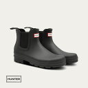 ・【メンズ】HUNTER ハンター メンズ オリジナル チェルシーブーツ ブラック 商品番号:MFS9116RMA 艶消し