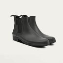 ・【メンズ】HUNTER ハンター メンズ オリジナル リファインドチェルシーブーツ ブラック 商品番号:MFS9060RMA 艶消し
