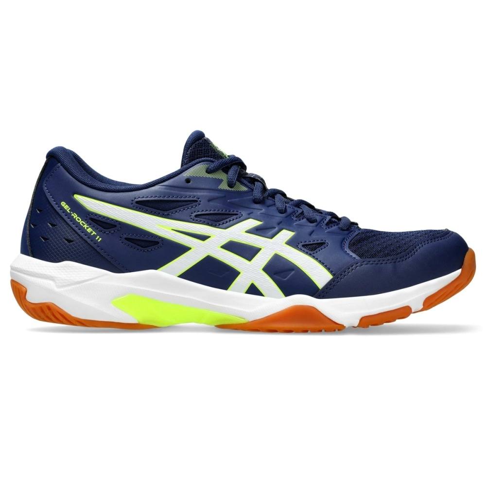asics アシックス 1073A065 バレーボールシューズ ゲルロケット GEL-ROCKET 11 ブルーエックスプレス/セーフティイエロー