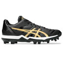 【ポイント10倍!要エントリー】asics アシックス 1121A067 野球 スパイク ゴールドステージ ファング FANG ブラック/リッチゴールド
