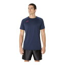 【エントリーでポイント10倍!】asics アシックス プラクティス半袖シャツ(背面ビックロゴ) メンズ バレーボールウェア 2053A212 400