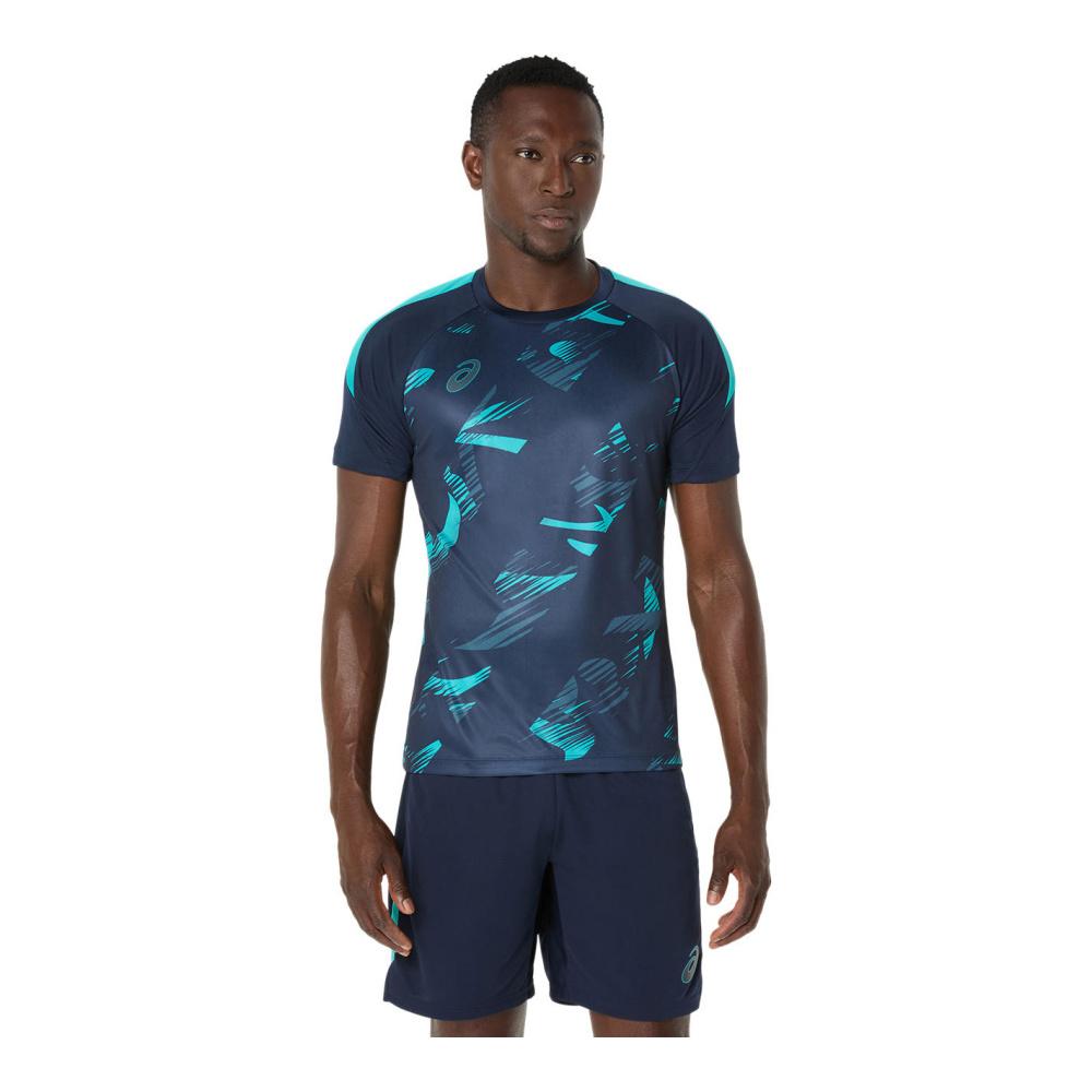 asics アシックス プラクティスグラフィック半袖シャツ サッカー 2101A306 405