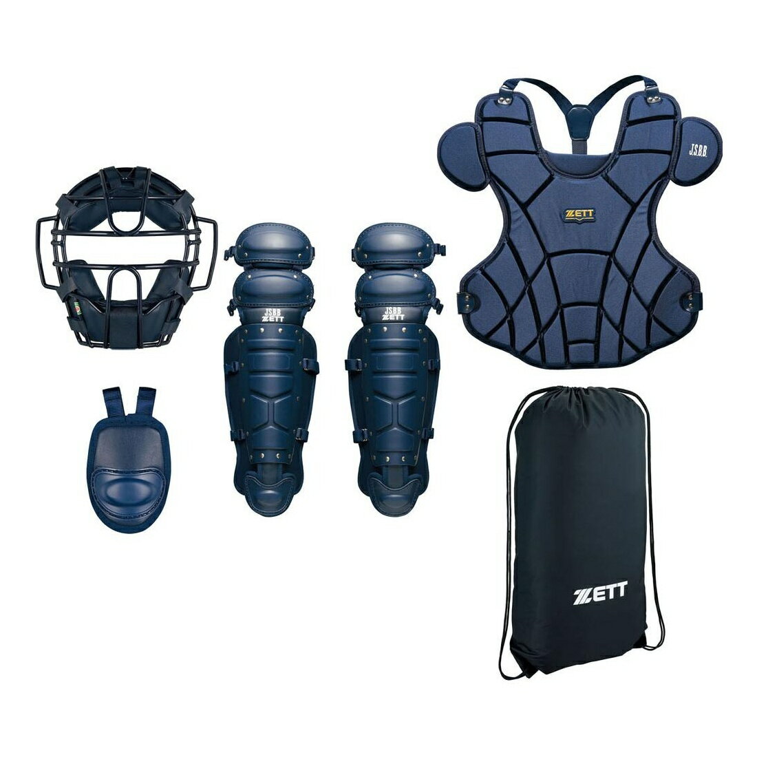 【ポイント10倍!要エントリー】【即納】ZETT ゼット 野球 軟式用 キャッチャー 防具4点セット BL303SET 野球用品 審判用品