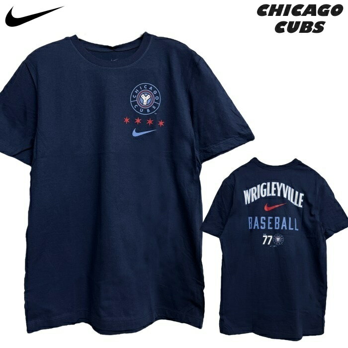 【店内2点以上で最大P10倍※要エントリー】【即納 あす楽】NIKE ナイキ MLB CUBS シカゴ・カブス 半袖Tシャツ メンズ シティ コネクト2 N199-EJ-GZR 44B MIDNIGHT N メジャー 野球