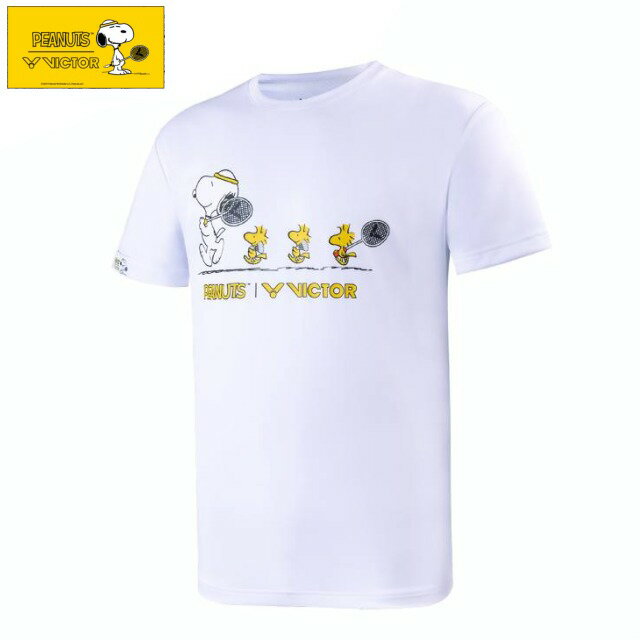 【即納 あす楽】VICTOR ビクター PEANUTS コラボ商品 バドミントン Tシャツ スヌーピー T-SNA メンズ レディース メンズ レディース 部活動 クラブ