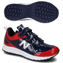 【即納 あす楽】New Balance ニューバランス 野球 TJ80NR22E TJ80 v2 トレーニングシューズ NR2 ネイビー×レッド 靴 メンズ 赤 2E幅 ターフシューズ