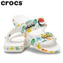 crocs クロックス クラシック クロックス ポケモン サンダル ホワイト/マルチ CR207762 メンズ サンダル スリッパ pokemon ポケモン初期 ピカチュウ 22FW