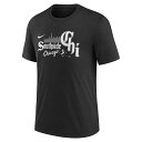 【即納 あす楽】NIKE ナイキ MLB シカゴ ホワイトソックス CICAGO WHITE SOX 半袖Tシャツ メンズ シティ コネクト2 TRI BLEND NJFD-00A-RX-QHA ブラック 野球 メジャーリーグベースボール