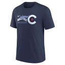 【即納 あす楽】NIKE ナイキ MLB CUBS シカゴ カブス 半袖Tシャツ メンズ シティ コネクト2 TRI BLEND NJFD-44B-EJ-QHA MIDNIGHT N メジャー 野球