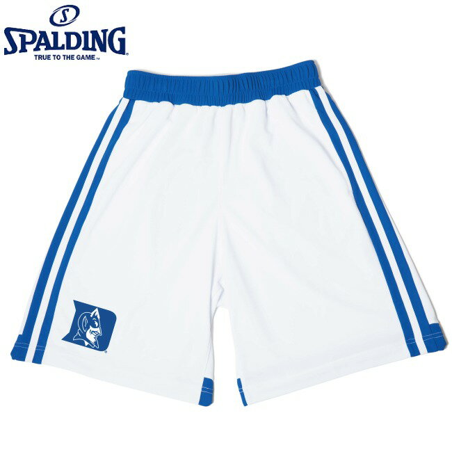 【ポイント10倍！※要エントリー スーパーセール】【即納】SPALDING スポルディングSMP180460プラクティスパンツ DUKE SIDE LINE ホワイト WH