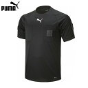 即納 PUMA プーマ 705377 サッカー 審判 メンズ 半袖レフリーシャツ ブラックサッカー フットボール ウエア スポーツウエア