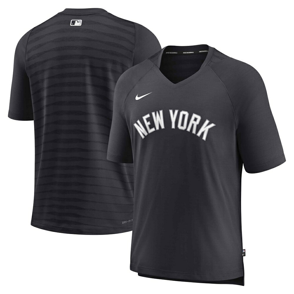 NIKE ナイキ MLB オーセンティック コレクション ニューヨーク・ヤンキース NEWYORK YANKEES ドライフィットTシャツ プレゲーム ラグラン 半袖 メンズ NACSNK8WB 野球 メジャーリーグベースボール NACSNK8WB-4FA